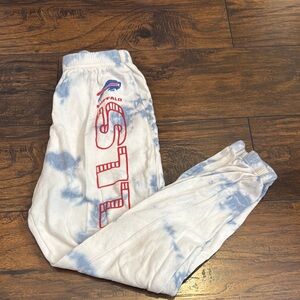Women’s Buffalo Bills Tie-Dye Joggers - Blue and White
